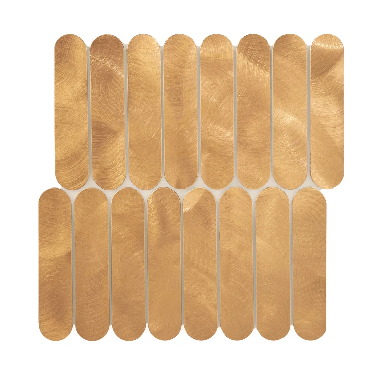 Dunin mozaika metalowa na ścianę złota Allumi Pills Brass Gold 29,4x29,2