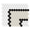 Mozaika gresowa Mini Hexagon Stripe 3.3.B matt 26x30 cm.