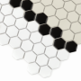 Zbliżenie mozaiki Mini Hexagon Stripe 3.3.B matt.