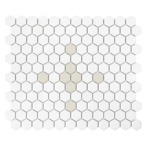 Mozaika gresowa Mini Hexagon Cleo matt 26x30 cm.