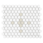 Mozaika gresowa Mini Hexagon Cleo matt 26x30 cm.
