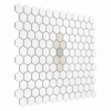 Zbliżenie mozaiki gresowej Mini Hexagon Beetle matt.