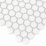 Zbliżenie mozaiki gresowej Mini Hexagon Beetle matt.