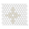 Mozaika gresowa Mini Hexagon Floret matt 26x30 cm.