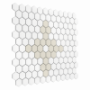 Zbliżenie mozaiki gresowej Mini Hexagon Floret matt.