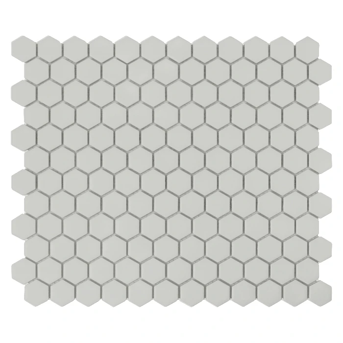 Mozaika gresowa Mini Hexagon Ash matt 26x30 cm.