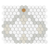 Mozaika gresowa  Mini Hexagon Compass matt 26x30 cm