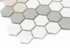 Zbliżenie mozaiki gresowej  Mini Hexagon Compass matt.