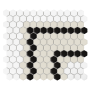 Mozaika gresowa Mini Hexagon Stripe 5.3.C matt 26x30 cm.