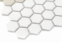 Zbliżenie mozaiki gresowej Mini Hexagon Stripe 2.C matt