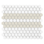Mozaika gresowa Mini Hexagon Stripe 2.C matt 26x30 cm.