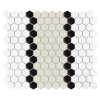 Mozaika gresowa Mini Hexagon Stripe 3.1.B matt 26x30 cm.