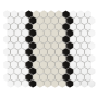 Mozaika gresowa Mini Hexagon Stripe 3.1.B matt 26x30 cm.