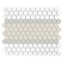 Mozaika gresowa Mini Hexagon Stripe 3.A matt 26x30 cm.
