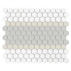 Mozaika gresowa Mini Hexagon Stripe 3.C matt 26x30 cm.