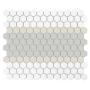 Mozaika gresowa Mini Hexagon Stripe 3.C matt 26x30 cm.