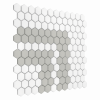 Zbliżenie mozaiki gresowej Mini Hexagon Stripe 2.2.A matt