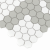 Zbliżenie mozaiki gresowej Mini Hexagon Stripe 2.2.A matt