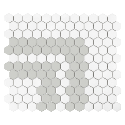 Mozaika gresowa Mini Hexagon Stripe 2.2.A matt 26x30 cm.