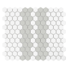 Mozaika gresowa Mini Hexagon Stripe 2.1.A matt 26x30 cm.