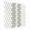 Zbliżenie mozaiki gresowej Mini Hexagon Stripe 2.1.A matt