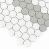 Zbliżenie mozaiki gresowej Mini Hexagon Stripe 2.1.A matt