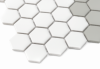 Zbliżenie mozaiki gresowej Mini Hexagon Stripe 2.1.A matt