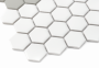 Zbliżenie mozaiki gresowej Mini Hexagon Stripe 2.A matt
