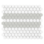 Mozaika gresowa Mini Hexagon Stripe 2.A matt 26x30 cm.