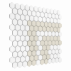 Zbliżenie mozaiki gresowej Mini Hexagon Stripe 2.3.C matt.