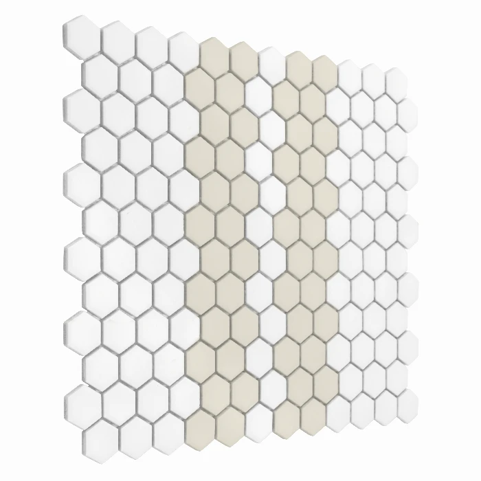 Zbliżenie mozaiki  Mini Hexagon Stripe 2.1.C matt