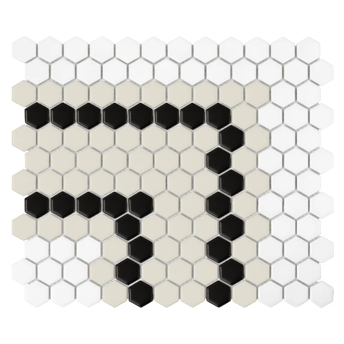 Mozaika gresowa  Mini Hexagon Stripe 5.2.C matt