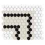 Mozaika gresowa  Mini Hexagon Stripe 5.2.C matt