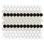 Mini Hexagon STRIPE 5.C matt, płytka,mozaika,dunin,ceramiczna,do łazienki,kuchni,przedpokoju,26x30cm