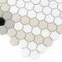 Mini Hexagon Doublehex matt,płytka,mozaika,ceramiczna,łazienka,kuchnia,przedpokój,podłoga,ściany,40.1x34.1