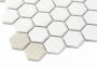 Mini Hexagon Rombdance Cotton matt,mozaika,płytka,ceramiczna,łazienka,kuchnia,przedpokój,podłogi,ściany,50,2x52,3cm