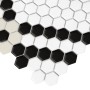 Mini Hexagon Doublehex Black matt,płytka,mozaika,ceramiczna,do łazienki,kurier,przedpokój,na podłogi,ściany,40,1x34,1cm
