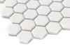Mini Hexagon Daisy Cotton matt,płytka, mozaika,ceramiczna,do łazienki, kuchni,przedpokoju,na podłogi,ściany,26x30cm