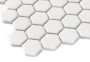 Mini Hexagon Daisy Cotton matt,płytka, mozaika,ceramiczna,do łazienki, kuchni,przedpokoju,na podłogi,ściany,26x30cm