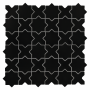 Star&Cross Black matt,płytka,mozaika,ceramiczna,łazienka,kuchnia,przedpokój,podłogi,ściany,30,2x30,2