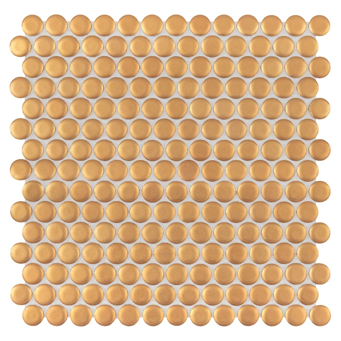 Miss Penny Gold matt,płytka,mozaika,ceramiczna,ściany,kuchnia,łazienka,27,2x27,4cm
