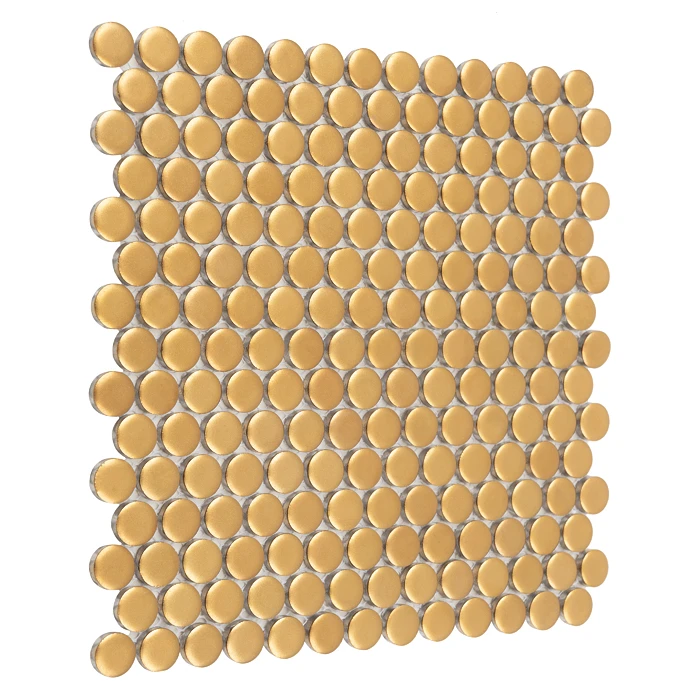 Miss Penny Gold matt,płytka,mozaika,ceramiczna,ściany,kuchnia,łazienka,27,2x27,4cm