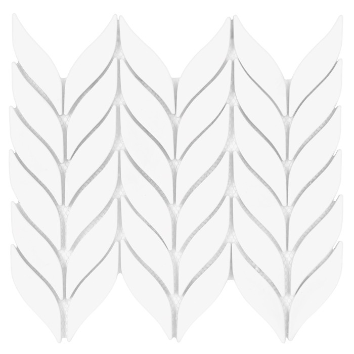 Bottany White matt,płytka,mozaika,ceramiczna,kuchnia,łazienka,ściany,26,5x22,5cm.