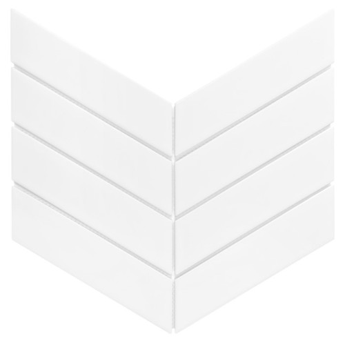 Royal Chevron White Matt,płytka,mozaika,podłogi,ściany,kuchnia,łazienka,przedpokój,ceramiczna,31,8x22,4cm