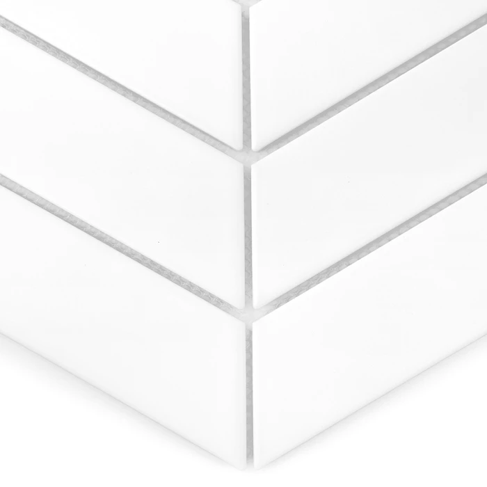 Royal Chevron White Matt,płytka,mozaika,podłogi,ściany,kuchnia,łazienka,przedpokój,ceramiczna,31,8x22,4cm