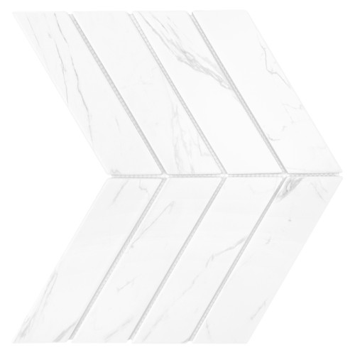 Royal Chevron Carrara Matt,płytka,mozaika,ceramiczna,kuchnia,łazienka,ściany,31,8x22,4cm