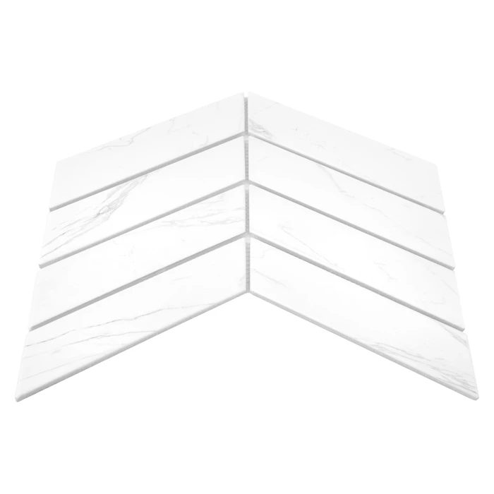 Royal Chevron Carrara Matt,płytka,mozaika,ceramiczna,kuchnia,łazienka,ściany,31,8x22,4cm