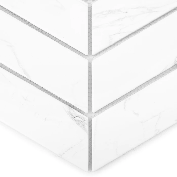 Royal Chevron Carrara Matt,płytka,mozaika,ceramiczna,kuchnia,łazienka,ściany,31,8x22,4cm