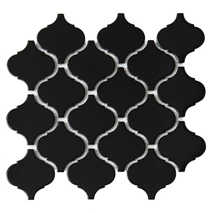 Mini Arabesco Black,płytka,mozaika,ceramiczna,ściany,kuchnia,łazienka,27,6x25cm