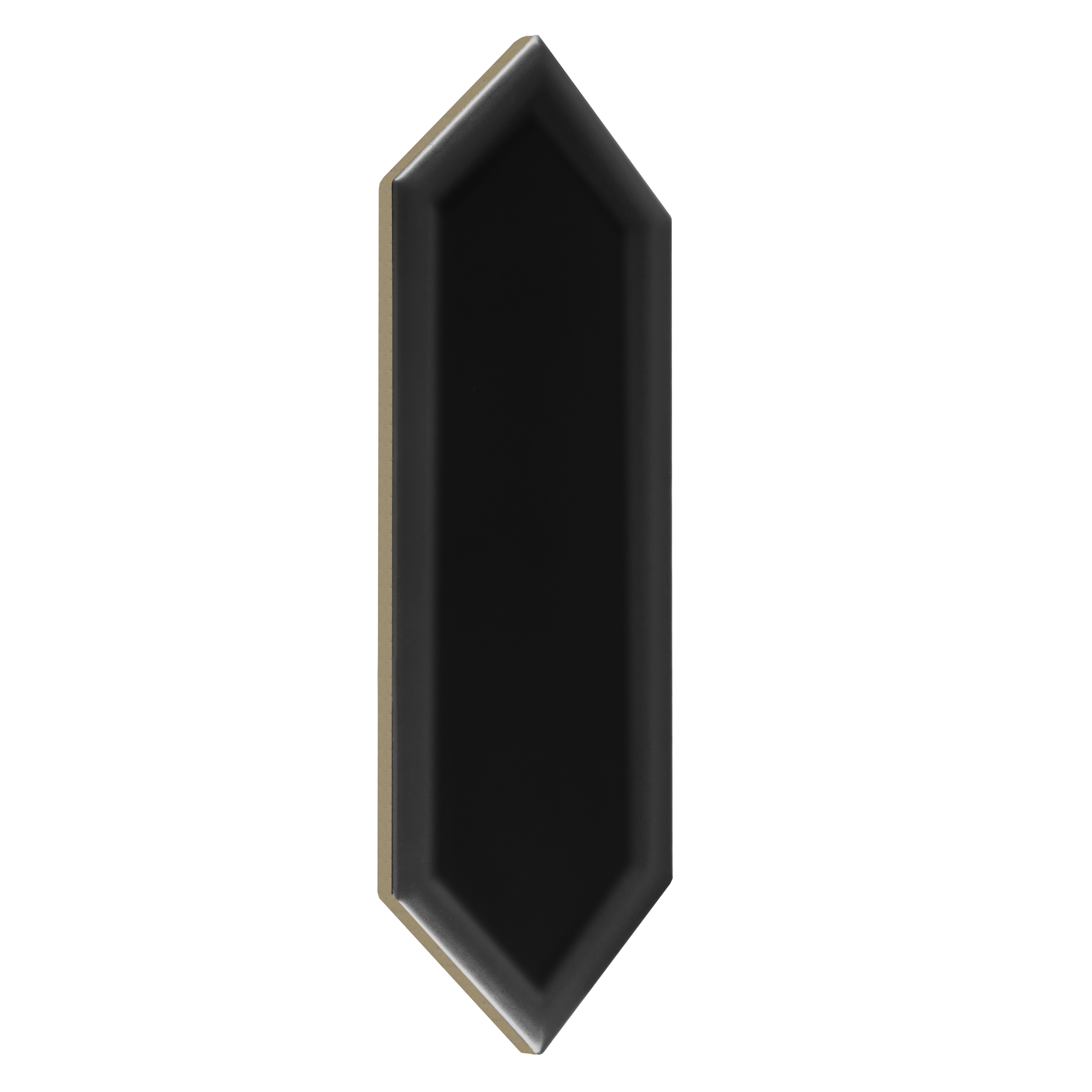 Tritone Black 02 matt,płytka,ceramiczna,ściany,kuchnia,łazienka,7,5x22,7cm.